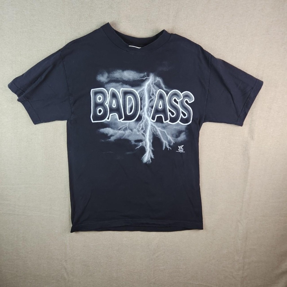 Vintage 1998 WWF WWE New Age Outlaws NAO Bad Ass T-Shirt Black Mens Medium